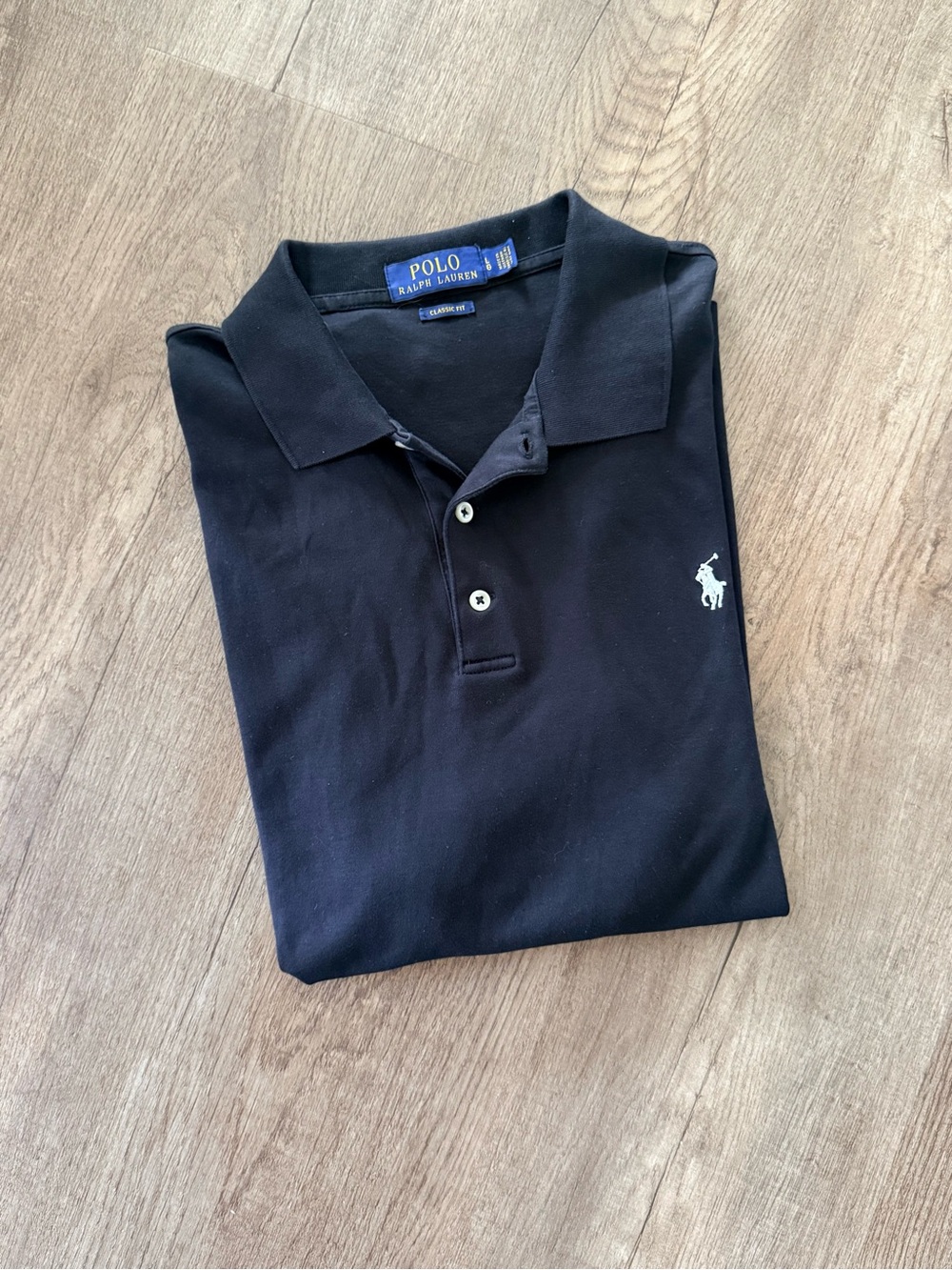 Polo by Ralph Lauren Men’s Black Polo with White Pony Logo